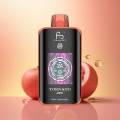 Fumot Tornado 25000 Puffs Pink Lemonade HD Screen 700mAh 20ml 5% Nicotine
