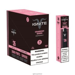 IGNITE Disposable Vape Review - IGNITE V35 Vape Pen 10-Pack Strawberry Banana 486FD6128