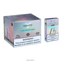 IGNITE Dublin - IGNITE V50 Vape Pen 10-Pack Blue Cotton Candy 486FD6143