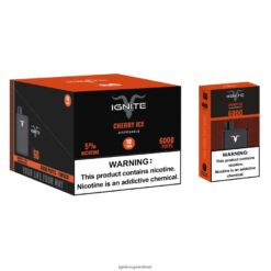 IGNITE Vape Flavors - IGNITE V60 Vape Pen 10-Pack Cherry Ice 486FD617