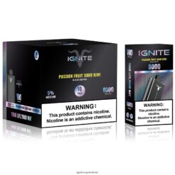 IGNITE Vape Ireland - IGNITE V80 Vape Pen 10-Pack Passion Fruit Sour Kiwi 486FD662
