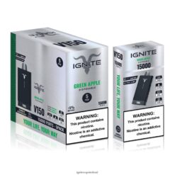 IGNITE Vape Reviews - IGNITE V150 Vape Pen 5-Pack Green Apple 486FD685