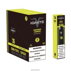 IGNITE Vape Reviews - IGNITE V35 Vape Pen 10-Pack Raspberry Lemonade 486FD6125