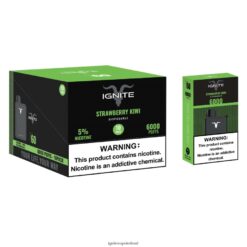 IGNITE Vape Shop - IGNITE V60 Vape Pen 10-Pack Strawberry Kiwi 486FD626