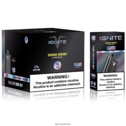 IGNITE Vape Shop - IGNITE V80 Vape Pen 10-Pack Banana Cherry 486FD66